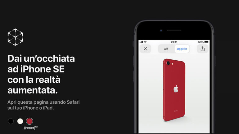 iPhone SE realtà aumentata