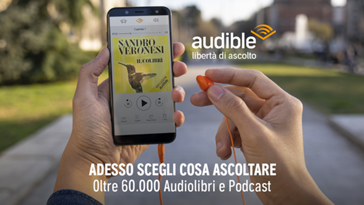 Audible è GRATIS per 1 mese, poi si disattiva senza costi: 60000 audiolibri