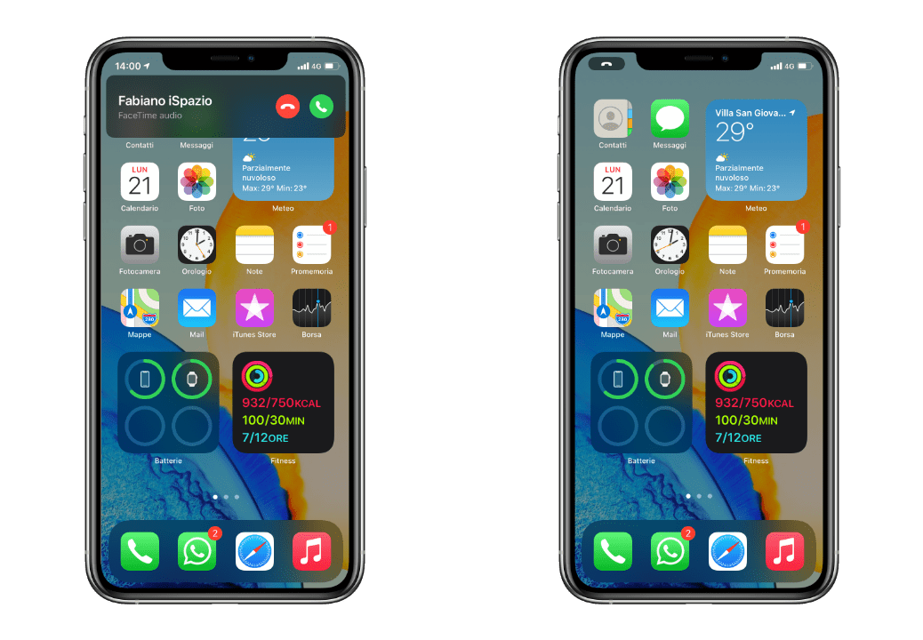 chiamate iOS 14