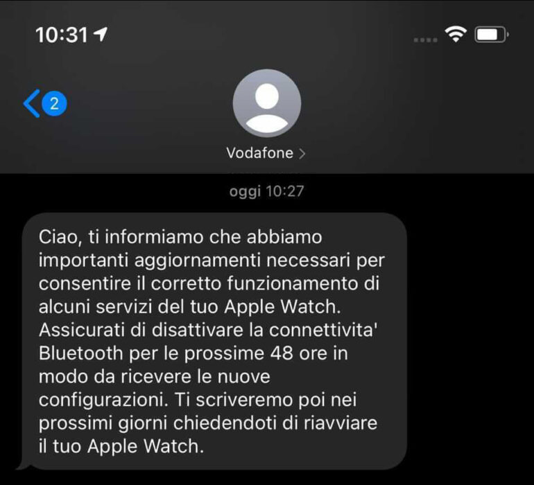 Vodafone invita a los propietarios de Apple Watch a apagar el dispositivo durante 48 horas: ¡este es el motivo!