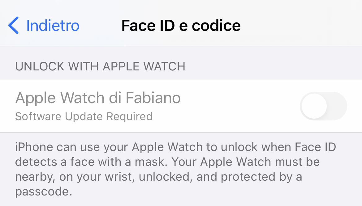 В iOS 14.5 компания добавила новую возможность разблокировки iPhone с Face ID и парными Apple Watch с аутентификацией смарт-часов, обеспечивающей дополнительный уровень безопасности .