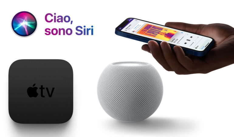 siri in italiano su apple tv e homepod