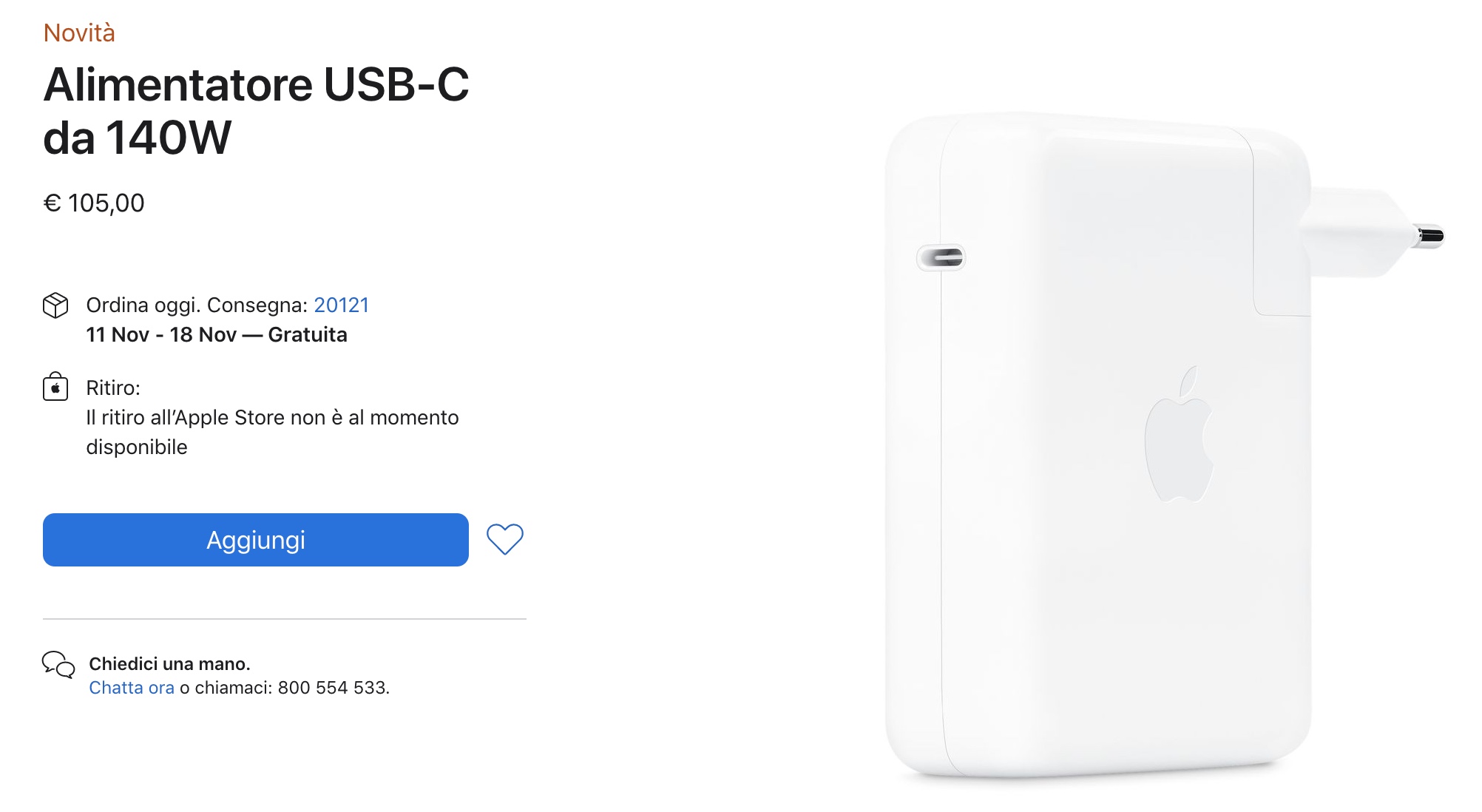 Alimentatore USB-C da 140W