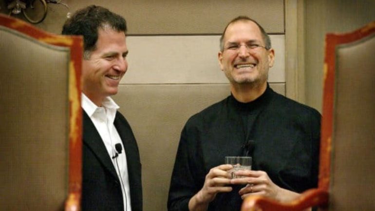Michael Dell e Steve Jobs