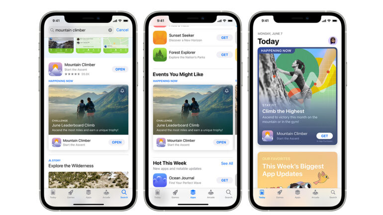 apple in app events
