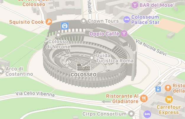 Apple Mappe Colosseo Roma