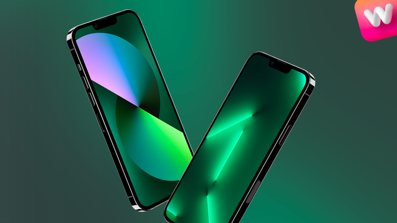 iphone 13 green stock wallpaper