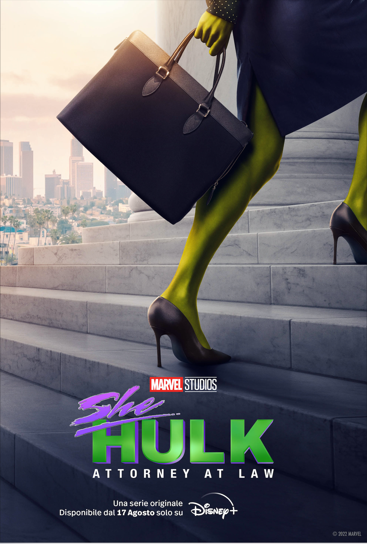 Il poster promozionale di She Hulk per Disney+