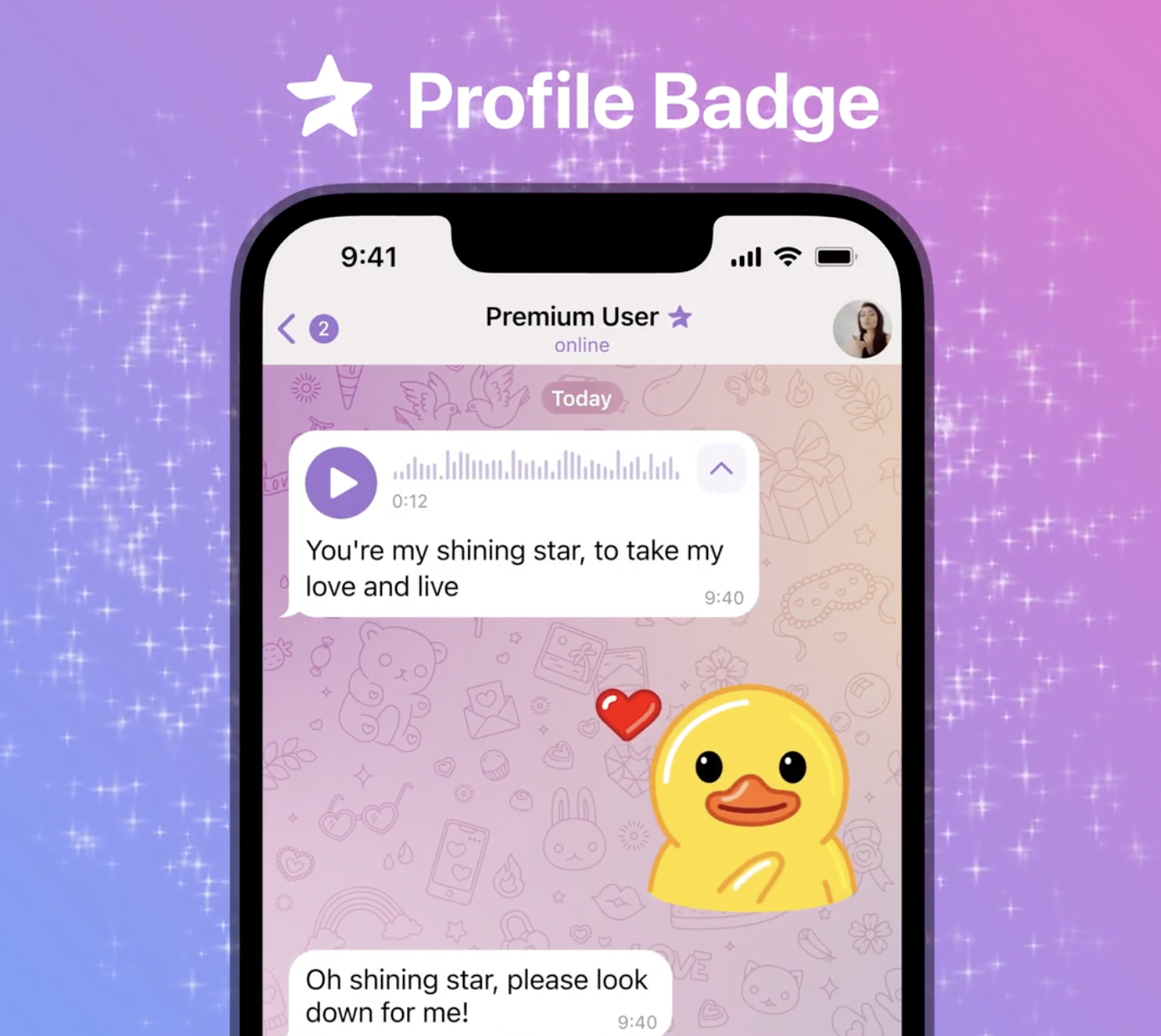Telegram Premium Badge