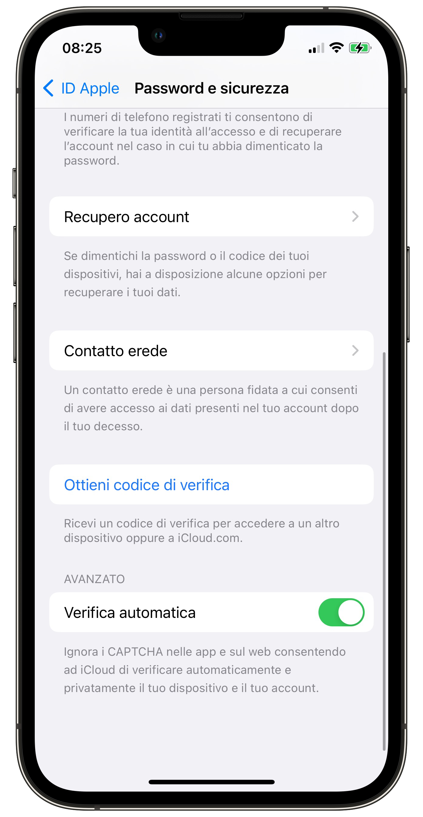 iOS 16 Verifica Automatica - CAPTCHA