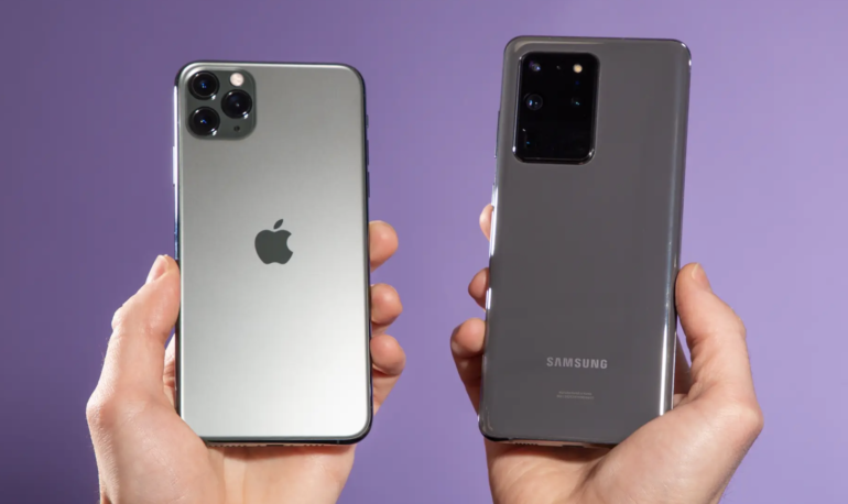 iPhone e Samsung Galaxy