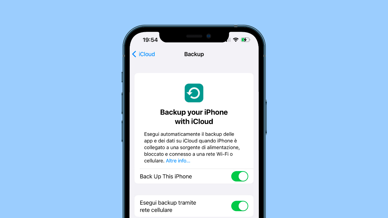 iOS 16 beta 2 permette di eseguire il backup del dispositivo su iCloud anche con la rete LTE