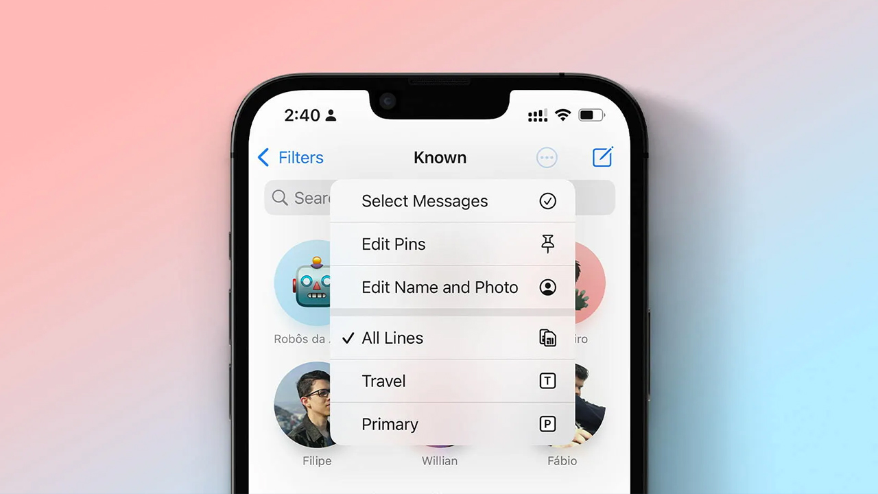 iOS 16 ci fà gestire la visualizzazione dei messaggi quando si utilizza la Dual-SIM