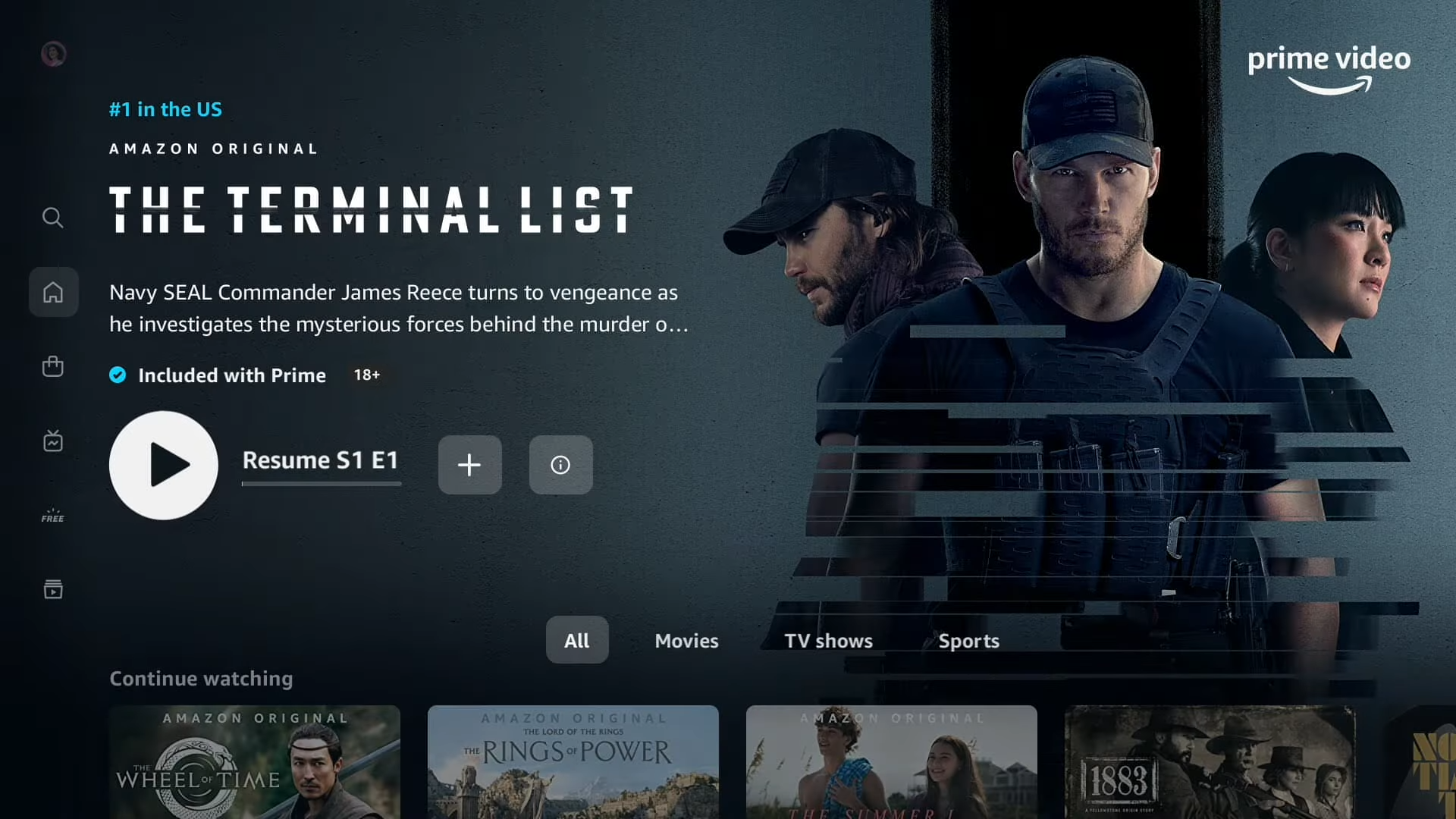 Nuovo Prime Video - The Terminal List
