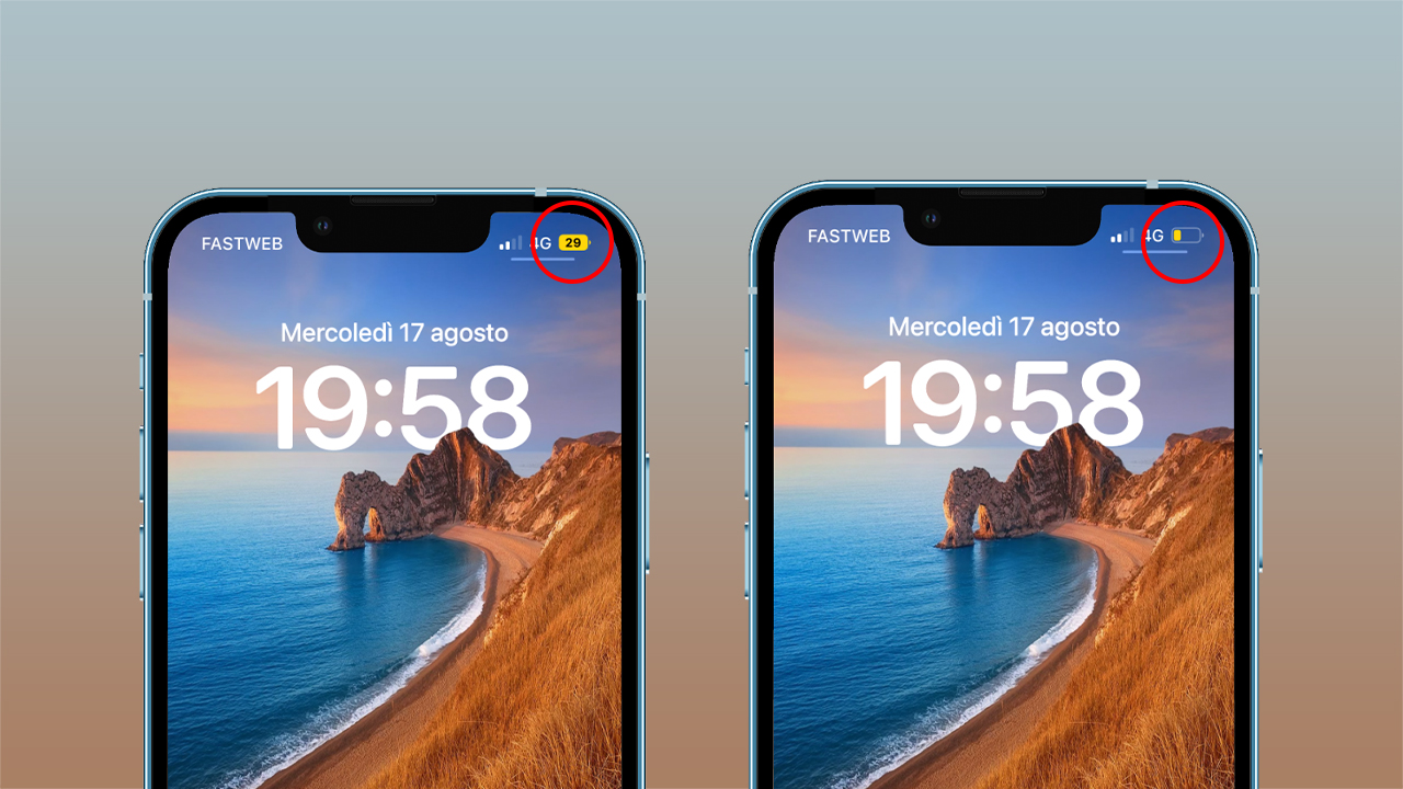 iOS 16 beta 6 risolve un problema con la nuova icona che mostra la percentuale di batteria rimanente