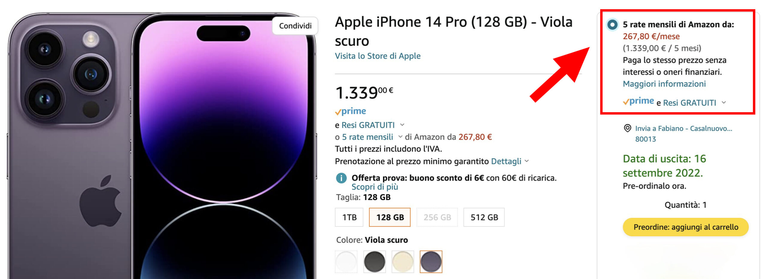 iPhone 14, iPhone 14 Plus, iPhone 14 Pro ed iPhone 14 Pro Max sono  disponibili all'acquisto su  - Scontiamolo