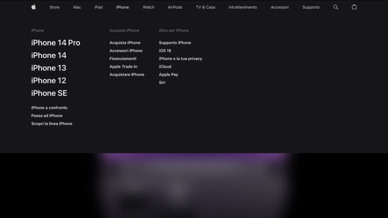 apple website restyle