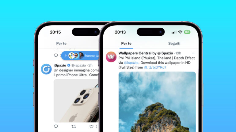 twitter homepage cronologica