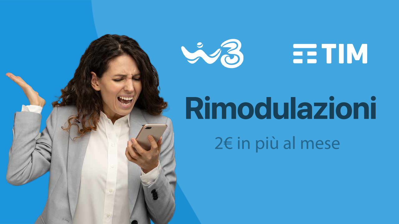 windtre tim rimodulazioni 2 euro