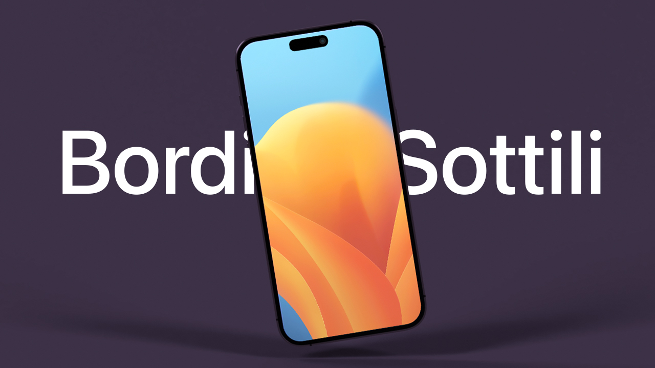 iphone 15 pro max bordi sottili