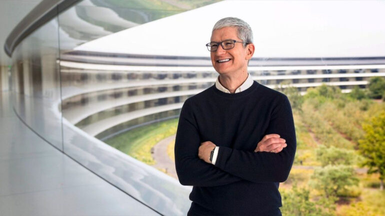 tim cook apple campus