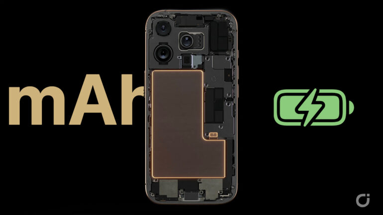 capacità batteria iphone 16 mah