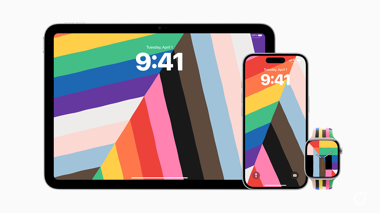 Apple presenta la Collezione Pride 2025: nuovo cinturino Sport Pride Edition e quadrante abbinato