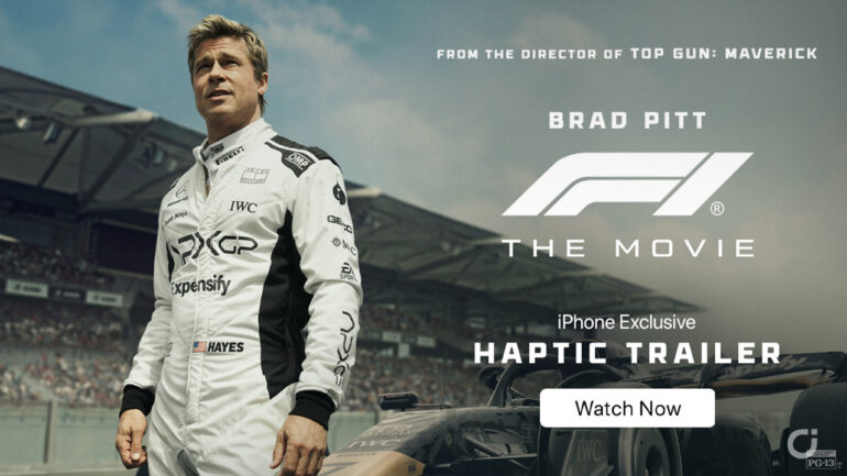f1 apple tv brad pitt