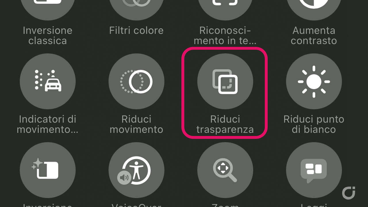 17. Rimuoviamo il Liquid Glass ed aumentiamo l'opacità