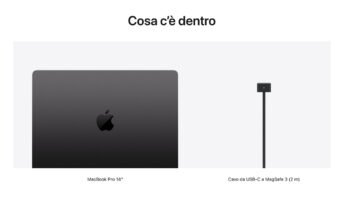 Il nuovo MacBook Pro M5 non include l'alimentatore nella confezione