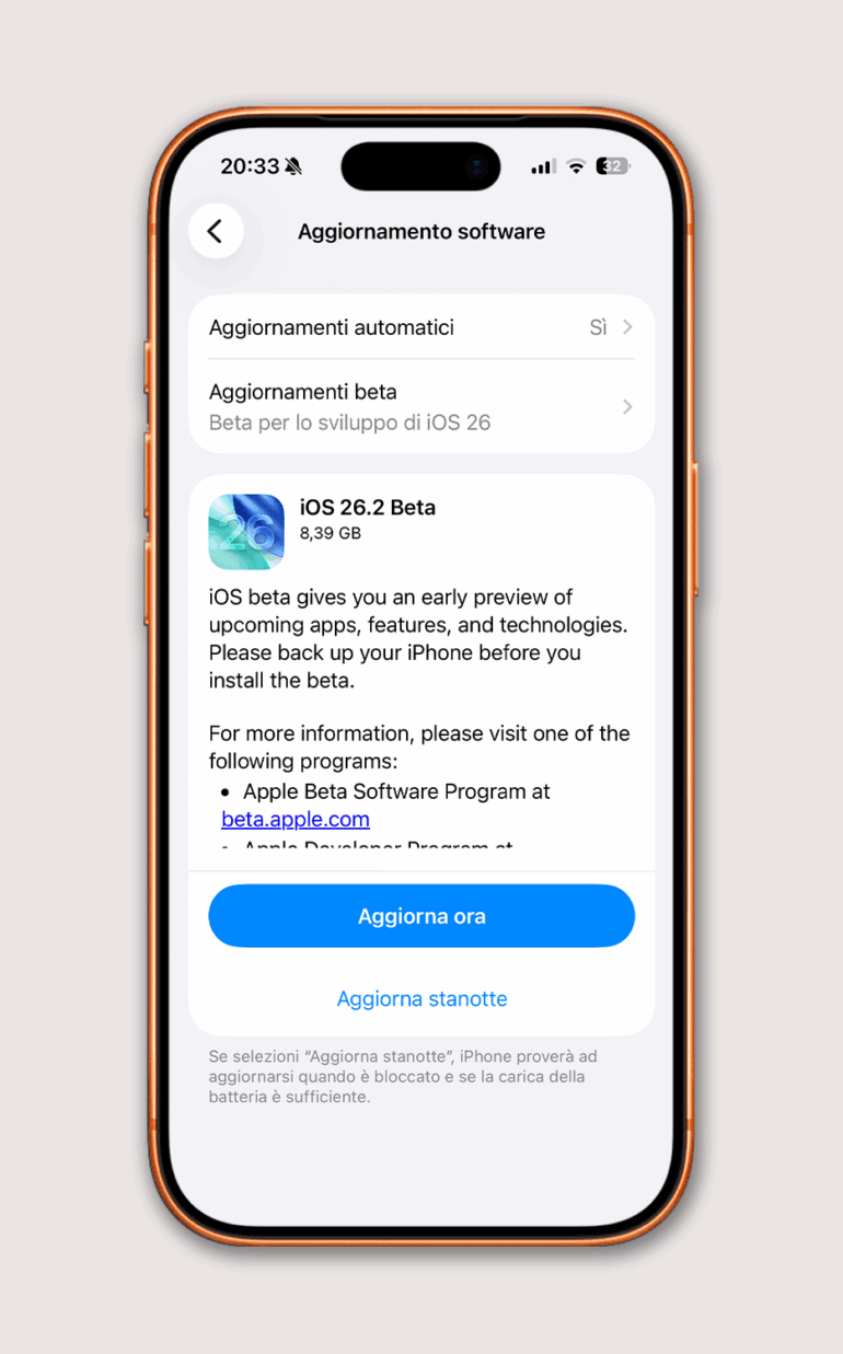 iOS 26.2 beta 1