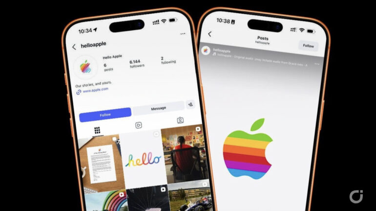 helloapple nuovo account instagram